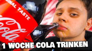 Eine Woche lang NUR COLA TRINKEN😨🥤  SELBSTEXPERIMENT⭐ANSTRENGEND [upl. by Atteuqaj242]