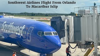 Trip Report Southwest Airlines Orlando International Airport To MacArthur Islip [upl. by Karel494]