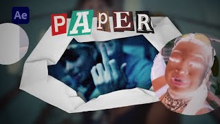 PAPER Transition  БОЛЬШЕ БУМАГИ  Adobe After Effects [upl. by Castor114]