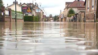 Maltempo la tempesta Kirk attraversa Francia e Belgio danni inondazioni e una vittima [upl. by Mahon]