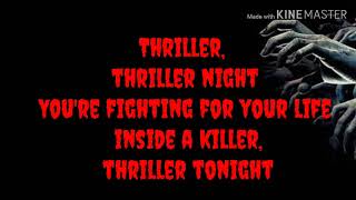 Michael Jackson  Thriller Lyrics [upl. by Casaleggio580]