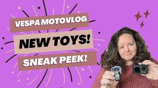 New DJI Motovlog Products Sneak Peek  Vespa Motovlog [upl. by Eoin]