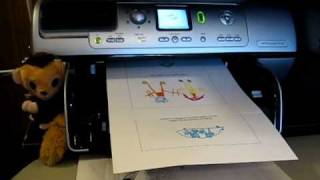 HP Photosmart 8150  printing [upl. by Arrat]