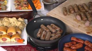 Corkys BBQ 4lbs Sausage or Bratwurst Links amp 18 oz BBQ Sauce on QVC [upl. by Adelia]