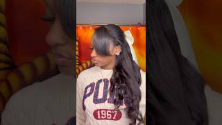 Styling my half wig from ​⁠UlaHair 😍😍 halfwig ulahair wigs hairinspo [upl. by Hakan]