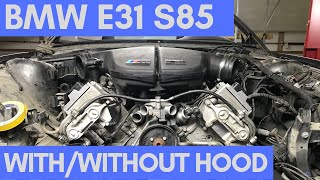 BMW E31 850i S85 V10 Preview with and without hood [upl. by Mohammad]