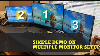 How to Setup Multiple Monitors  Display on Laptop Docking Station  HDMI Adoptors [upl. by Ayouqes10]