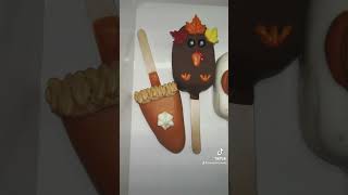 Thanksgiving theme Cakesicles amp Oreos thanksgiving cakesicles oreo [upl. by Shara]