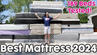 Best Mattress 2024  We Objectively Test 189 Mattresses [upl. by Anoniw]