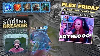 Season 14 SHRINE👊BREAKER⚡VOLIBEAR🐻 Flex Friday with ThySugarBiscuit [upl. by Einittirb602]