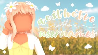 20 Aesthetic Roblox Usernames 2021 untaken  alovriee 🌼 [upl. by Ennayhs]