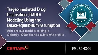 PML School TMDD modeling using the Quasi equilibrium assumption [upl. by Galligan18]