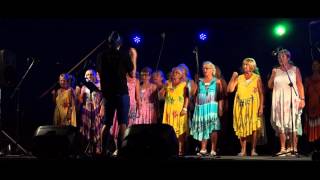 Harlequin Rock Choir Perform at Camposol FIESTA 2015 [upl. by Eimorej632]