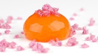 Molecular Gastronomy Frozen Reverse Spherification to Make Spheres with Liquid Inside [upl. by Naihs]