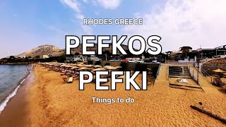 Rhodos  Things to do in Pefkos  Pefkos in Rhodes Greece [upl. by Illac349]