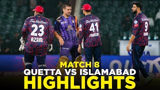 Full Highlights  Quetta Gladiators v Islamabad United  Match 8  HBL PSL 9  M2A1A [upl. by Anne-Marie]