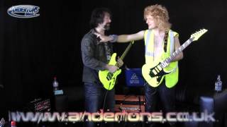 Ibanez 25th Anniversary RG1XXV and S1XXV Fluorescent Guitars [upl. by Atirb212]