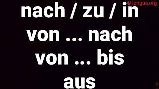 Übungen nach zu in von nach bis aus  Bausteine A1 A2 Exercises for Beginners  German [upl. by Schrick]