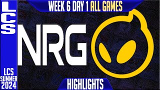 NRG vs DIG Highlights ALL GAMES  LCS W6D1 Summer 2024  NRG Esports vs Dignitas Week 6 Day 1 [upl. by Rosenblum886]