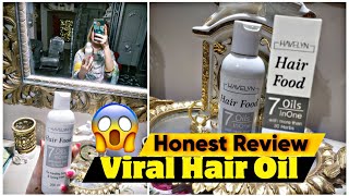 Havelyn Hair Food Oil Honest Review  Viral Hair Oil Review After Using Two Month  Hamna Khan Vlogs [upl. by Torp579]