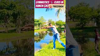 backflip fitness challenge stunt shorts  Gymnastics Class In Ranchi [upl. by Allianora]