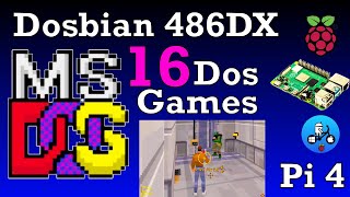 Dosbian 16 MSDos games Running on Raspberry Pi 4 [upl. by Osy]