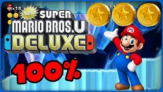 45 Icicle Caverns ❤️ New Super Mario Bros U Deluxe ❤️ 100 All Star Coins [upl. by Allerbag68]