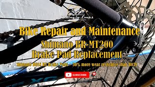 Shimano BRMT200 Brake Pad Replacement  Shimano B05S RX Brake Pad Installation  Bike Repair [upl. by Llenyaj695]