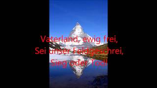 Heil dir Helvetia  alte Schweizer Nationalhymne mit Text [upl. by Atkinson444]