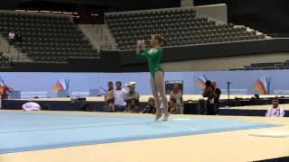 Ksenia Afanasyeva FX Rotterdam Podium Training [upl. by Nyre]