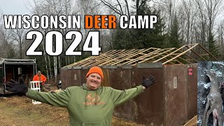 Traditional Wisconsin Deer Camp 2024 Our Roof COLLAPSED [upl. by Lohner]