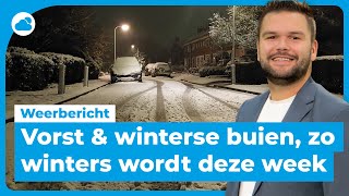 Weerbericht vorst amp winterse buien zo winters wordt deze week [upl. by Triny174]