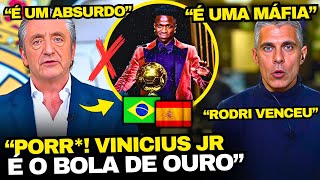 TV ESPANHOLA FICOU INDIGNADA POR VINICIUS JR NÃO GANHAR A BOLA DE OURO [upl. by Quartas]