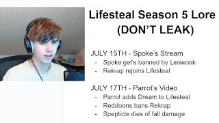 Pangi Leaks Lifesteal Season 5 Lore [upl. by Lilaj]