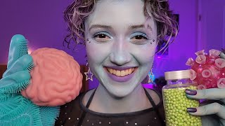 ASMR Alien Probes Massages amp Smoothes Your Brain 🧠 layered sounds personal attention [upl. by Atilef705]