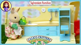 Sylvanian Families Calico Critters Campervan and Red Car Saloon Unboxing Review  Kids Toys [upl. by Noni]