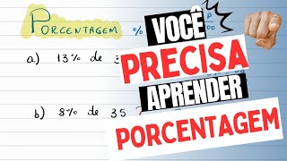 NÃO ERRE MAIS PORCENTAGEM porcentagem enem matemáticaenem [upl. by Terese]