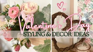 Valentine’s Day Decor Ideas  Family Room Decor  Cozy Neutral Decor [upl. by Gona]