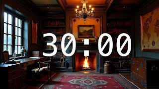 30 Minute Countdown Timer with Alarm  Mystery Clue Timer [upl. by Metabel]