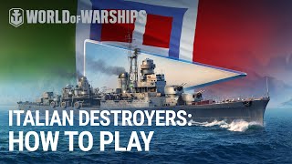 Italian Destroyers Review  World of Warships [upl. by Amaryllis305]