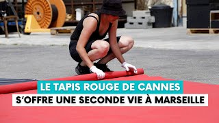 Le tapis rouge du Festival de Cannes soffre une seconde vie à Marseille [upl. by Yenduhc398]