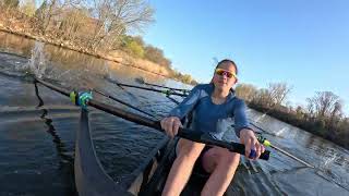 Tufts Practice Race Piece Coxswain Recording [upl. by Maddeu]