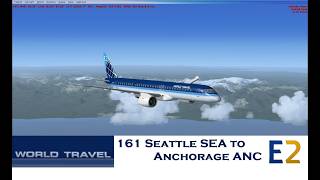 World Travel 161 Seattle SEA to Anchorage ANC v560 [upl. by Belle]