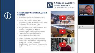 Webinar Series 2018  Study in Germany Schmalkalden University of Applied Sciences [upl. by Leckie688]