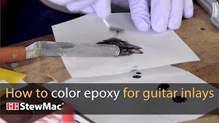 How to color epoxy for guitar inlays [upl. by Enar122]