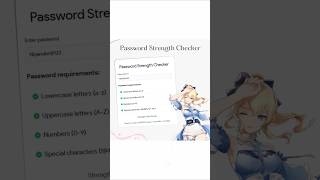 Password Strength Checker using Vuejs shorts vuejs3 shortvideo javascript [upl. by Edny]