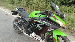 ninja 300 exhaust acrophobic sound test [upl. by Itraa274]