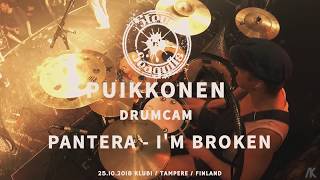 StevenSeagulls Puikkonen Drumcam Pantera  Im Broken  251018 Tampere Finland [upl. by Pandora791]