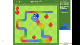 Google Snake Game Speedrun PB Small Normal Speed 50 Apples in 20115 [upl. by Chandal]