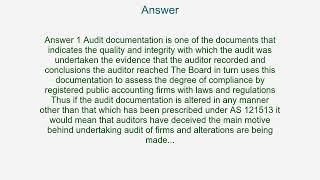 The PCAOB Staff Audit Practice Alert No 14 April 21 2016begins with comments about auditors [upl. by Aiyot425]